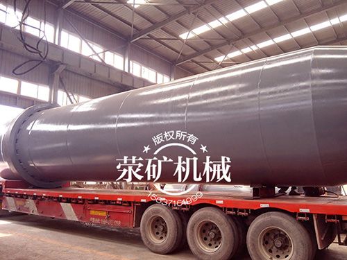 回转窑筒体装车完毕